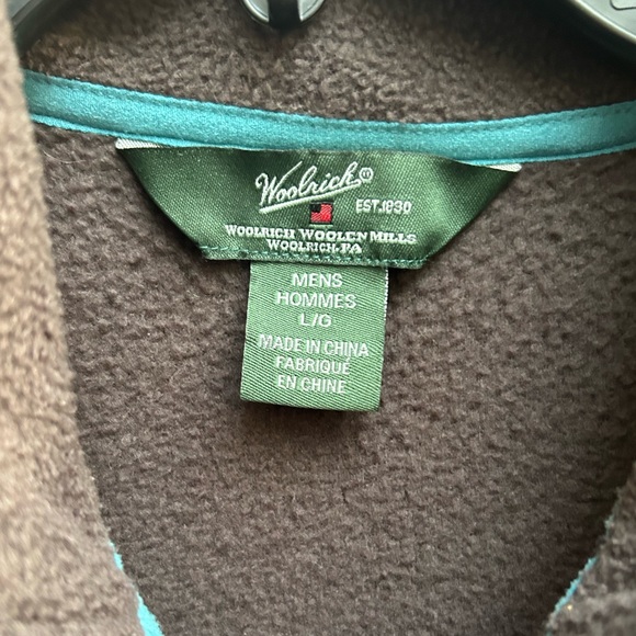 Woolrich Mens Charcoal Gray Full Zip Fleece Vest. Size Large - Picture 4 of 5